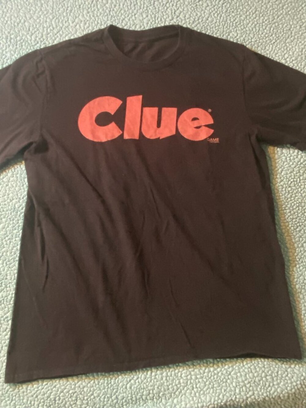 Clue t-shirt black medium women's slim fit